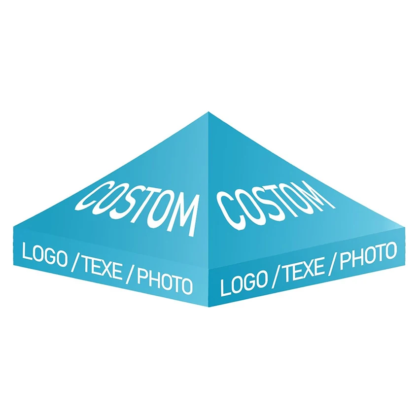 Custom 10x10FT Canopy Tent Top Cover Personalized Logo Text Pop Up Gazebo Roof Only,UV Protection for Trade Show Outdoor Event