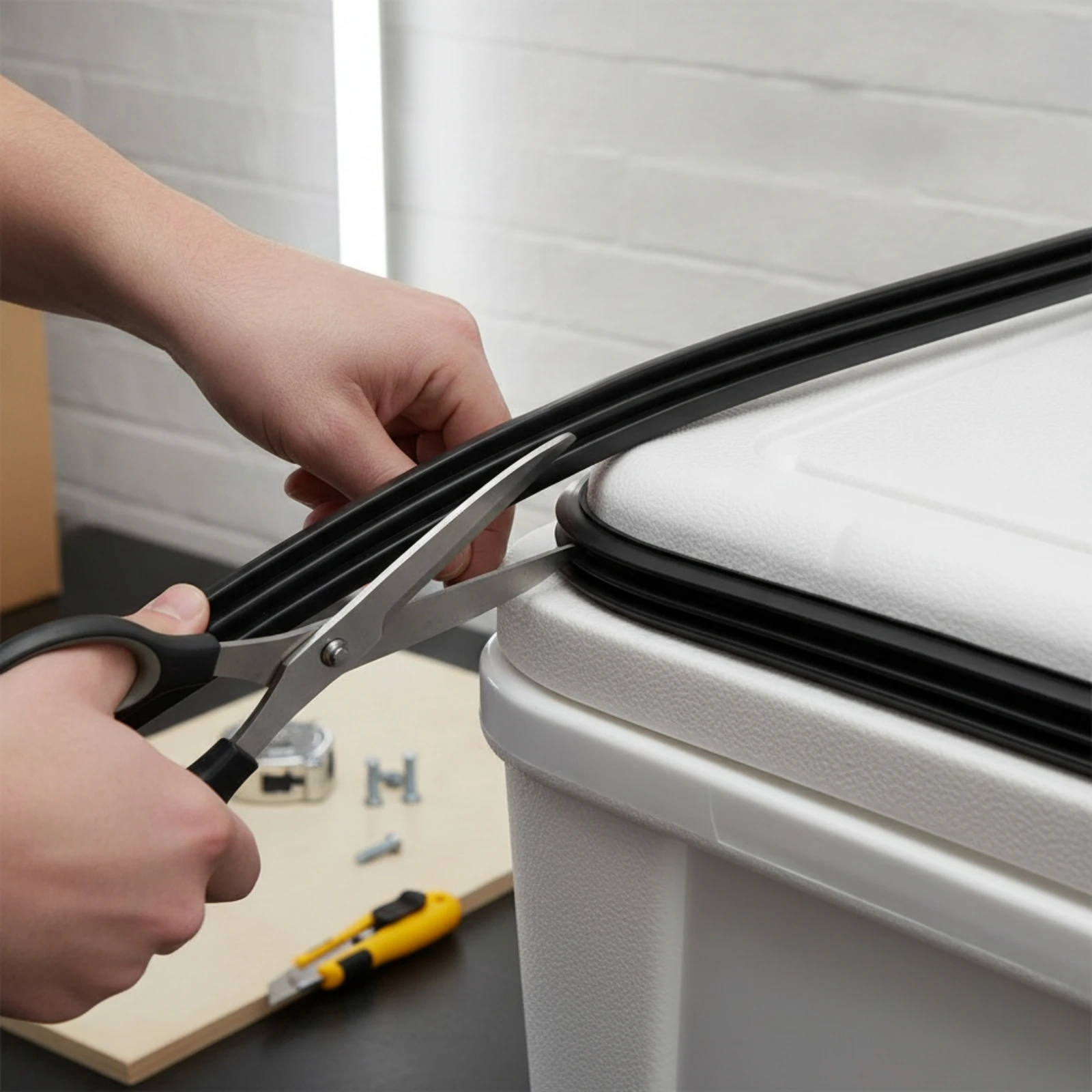 Cooler Box Lid Seal Leak-Resistant Insulated Box Gasket Cooler Lid Gasket Easy Install Sealing Strip Tooltool-Less for DIYers