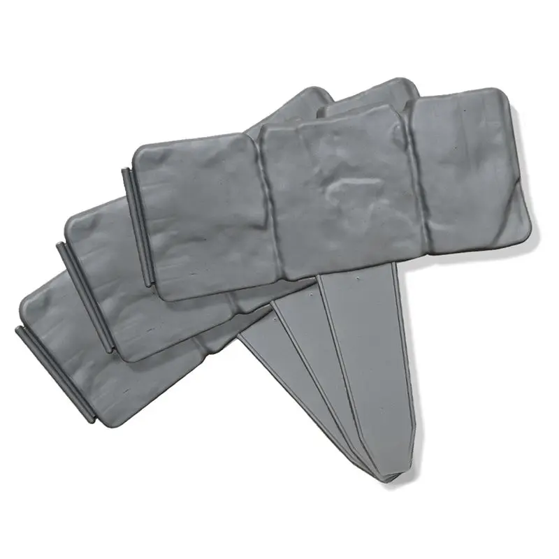 AS94-Garden Patio Edge Border, Imitation Stone Fence Panels, Patio Outdoor Barrier Flower Bed Fence