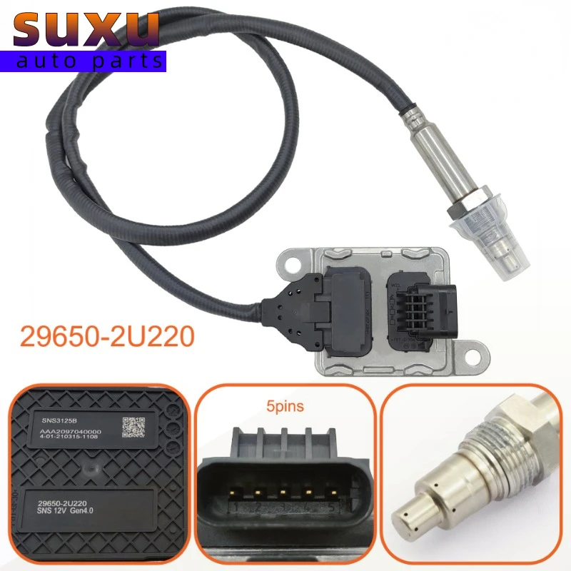 NOX Nitrogen oxide sensor for Hyundai Tucson 1.6CRDi 2018 RHD Kia Sportage OEM 29650-2U220 296502U220 SNS3125B 29650 2U200