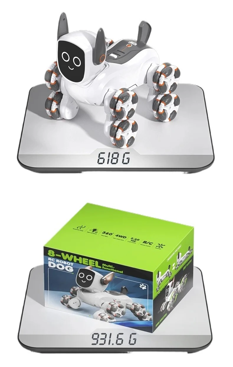 2025 New Q193 Robot Dog - Intelligent Gesture Sensing 8-Wheel RC Educational Remote Control Robot Space-saving​