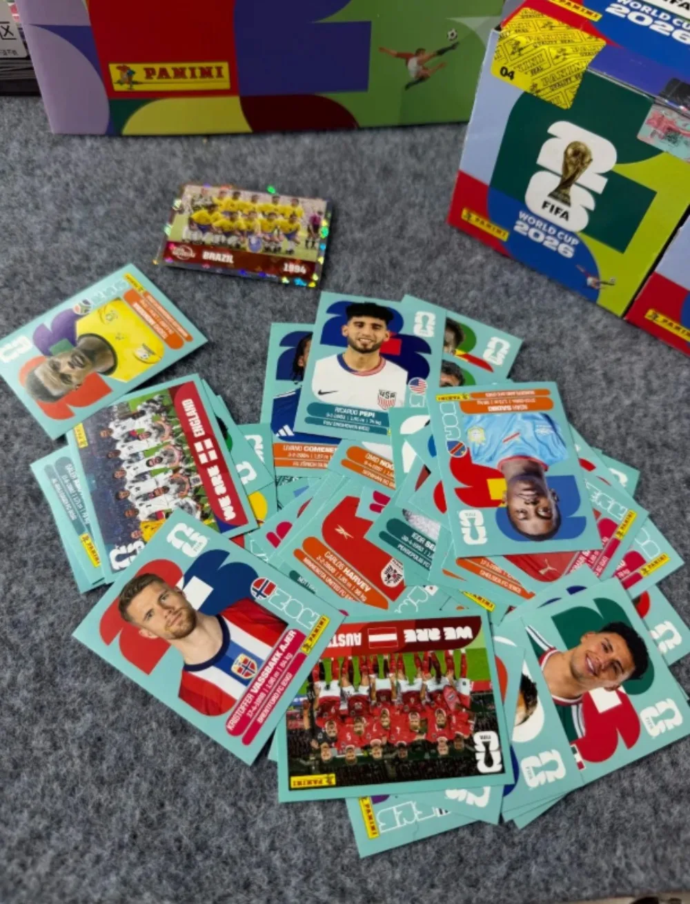 Panini 2026 FIFA World Cup Sticker Box 50 Packs Estimated 350 Soccer Player Blind Stickers Collectible Peripherals view 4