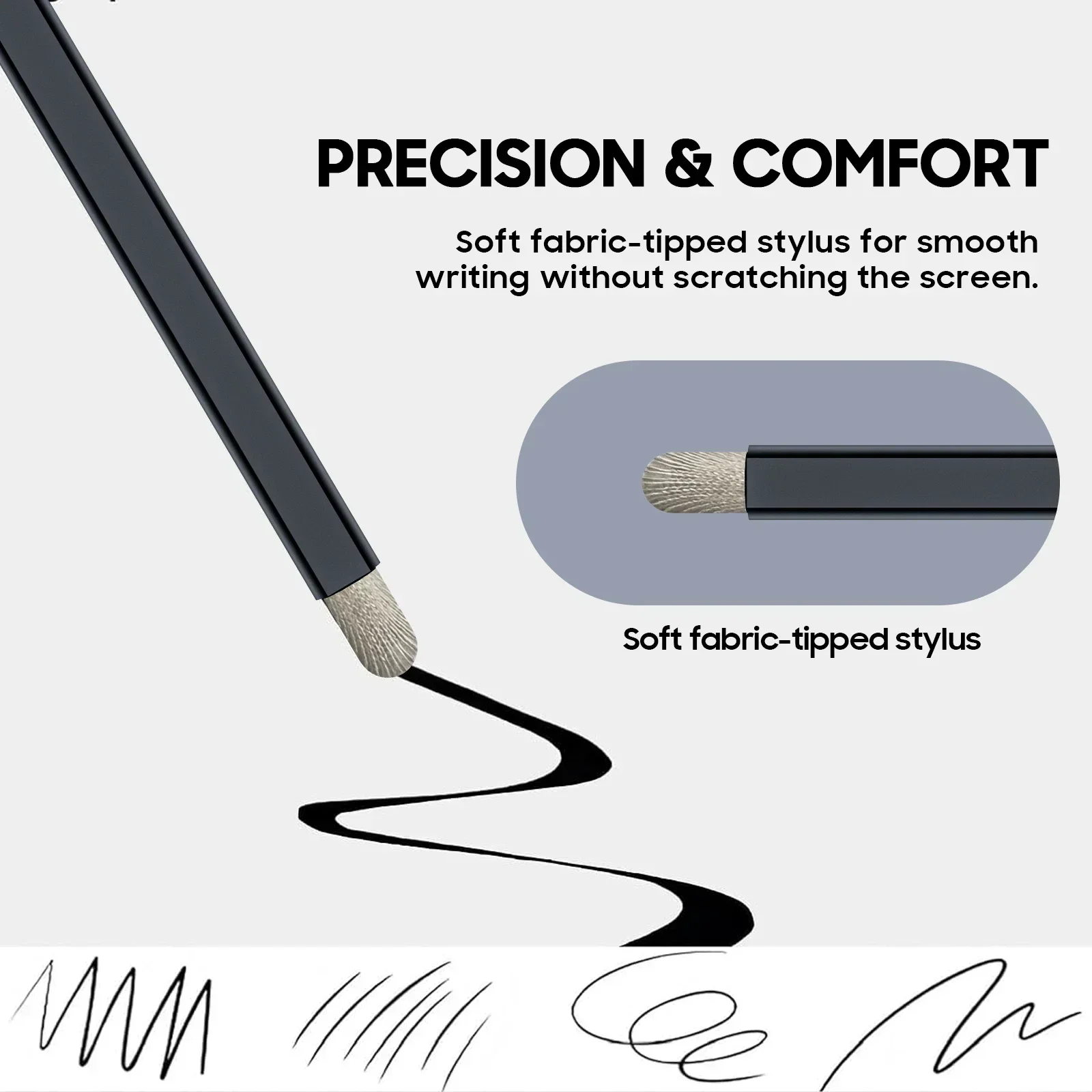 Thin and Light Handwriting Stylus,Smooth Writing,Ergonomic Design for Google or Samsung Series-Black