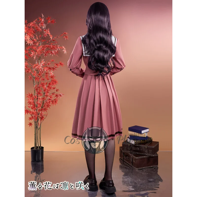 أزياء Waguri Kaoruko النسائية التأثيرية أنيمي زهرة عطرة تزهر مع كرامة JK زي جميل ملابس حفلات الهالوين