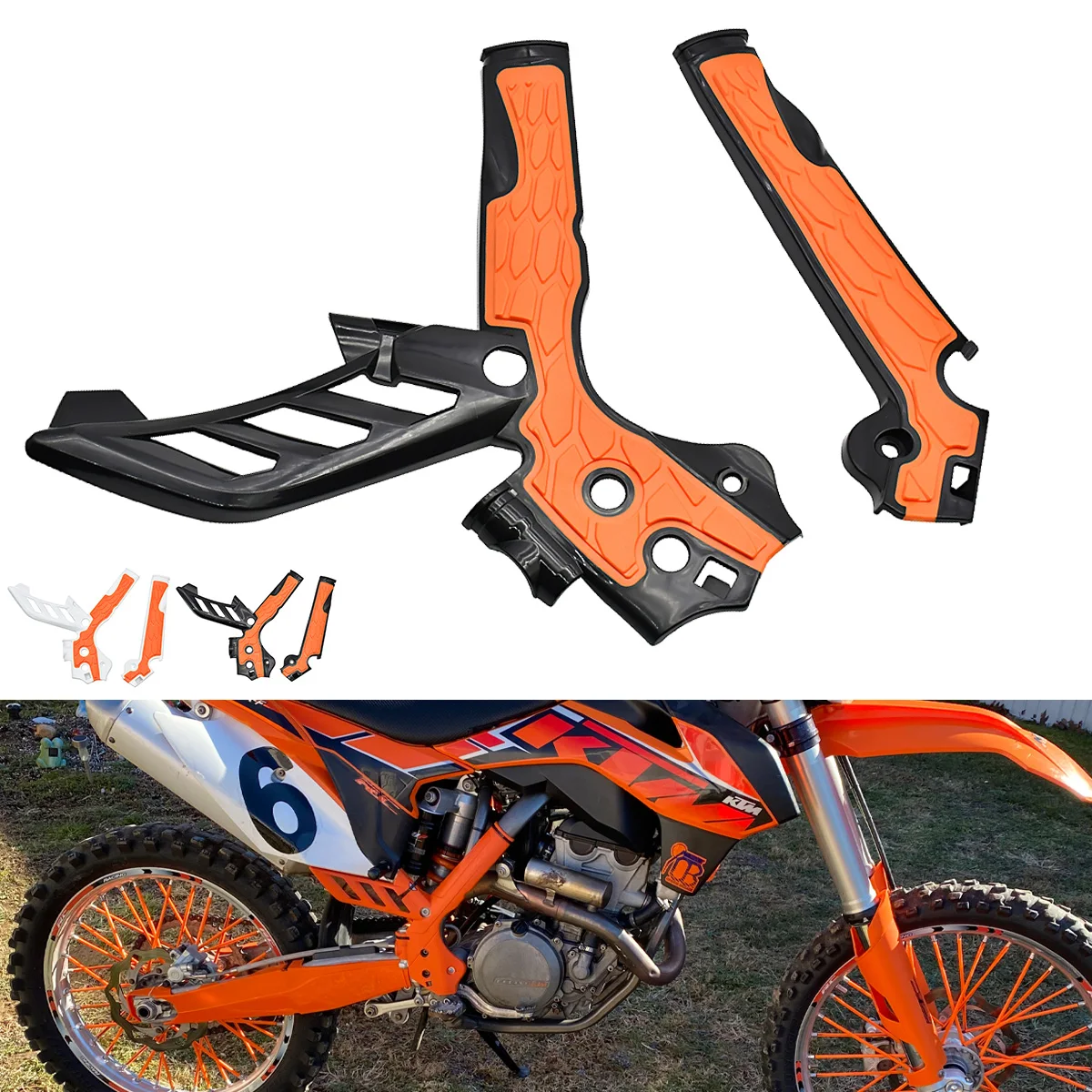 Motorcycle Frame Guards Motocross X-Grip Protection Cover For KTM XCW XCFW SX SXF EXC EXCF 125 150 250 350 400 450 500 2011-2016