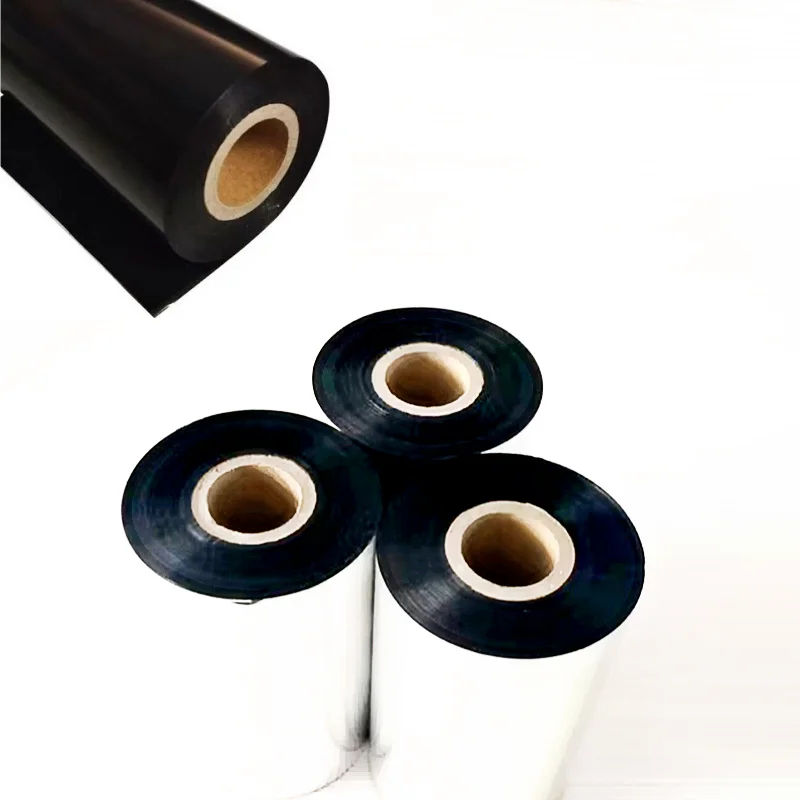 ポリエステルフィルム合成素材感圧ラベルリボン 110mm×300M 熱転写印刷 80 90 100 レジンリボン