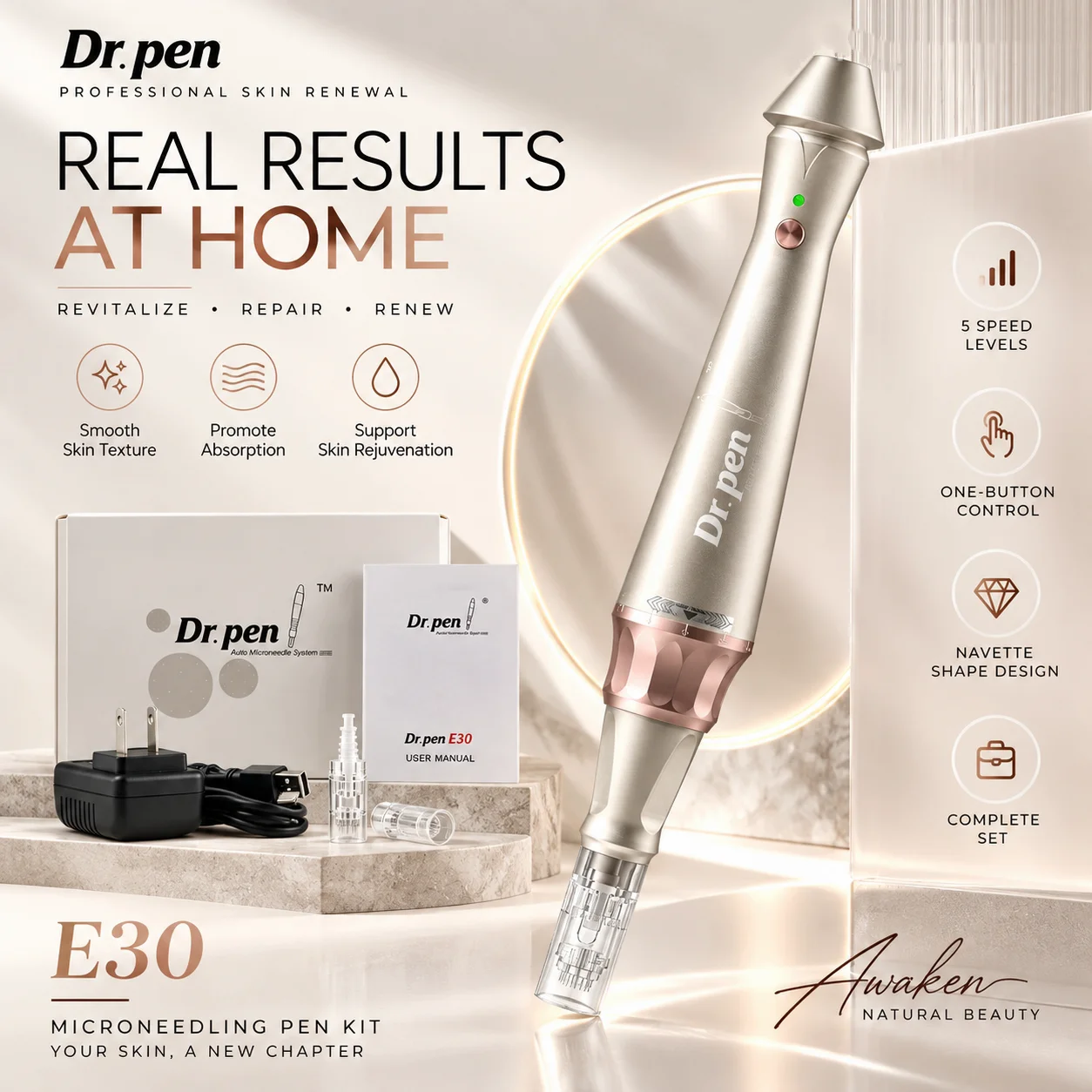 dr-pen-e30-microneedling-pen-kit-with-replacement-cartridges-professional-electric-skin-care-pen-adjustable-speed-beauty-device