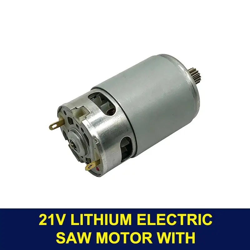 Versatile 21V RS550 DC Motor 28000RPM with 14/12 Teeth Gear for Electric Saw Tasks