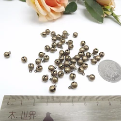 Jewelry finding & components parts Little bronze bell 6 mm silver-plate bells diy accessories bracelet material #JY105