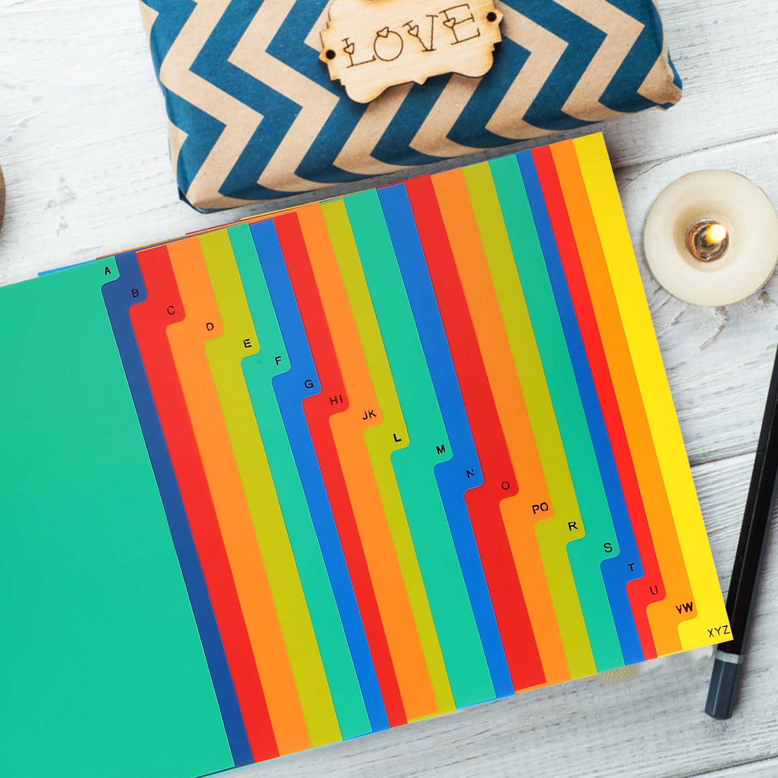 

21Pcs Colorful Divider Inserts for Binder Writable Index Tabs Organize Notebook Files Planner Loose-Leaf Notepad Page Dividers