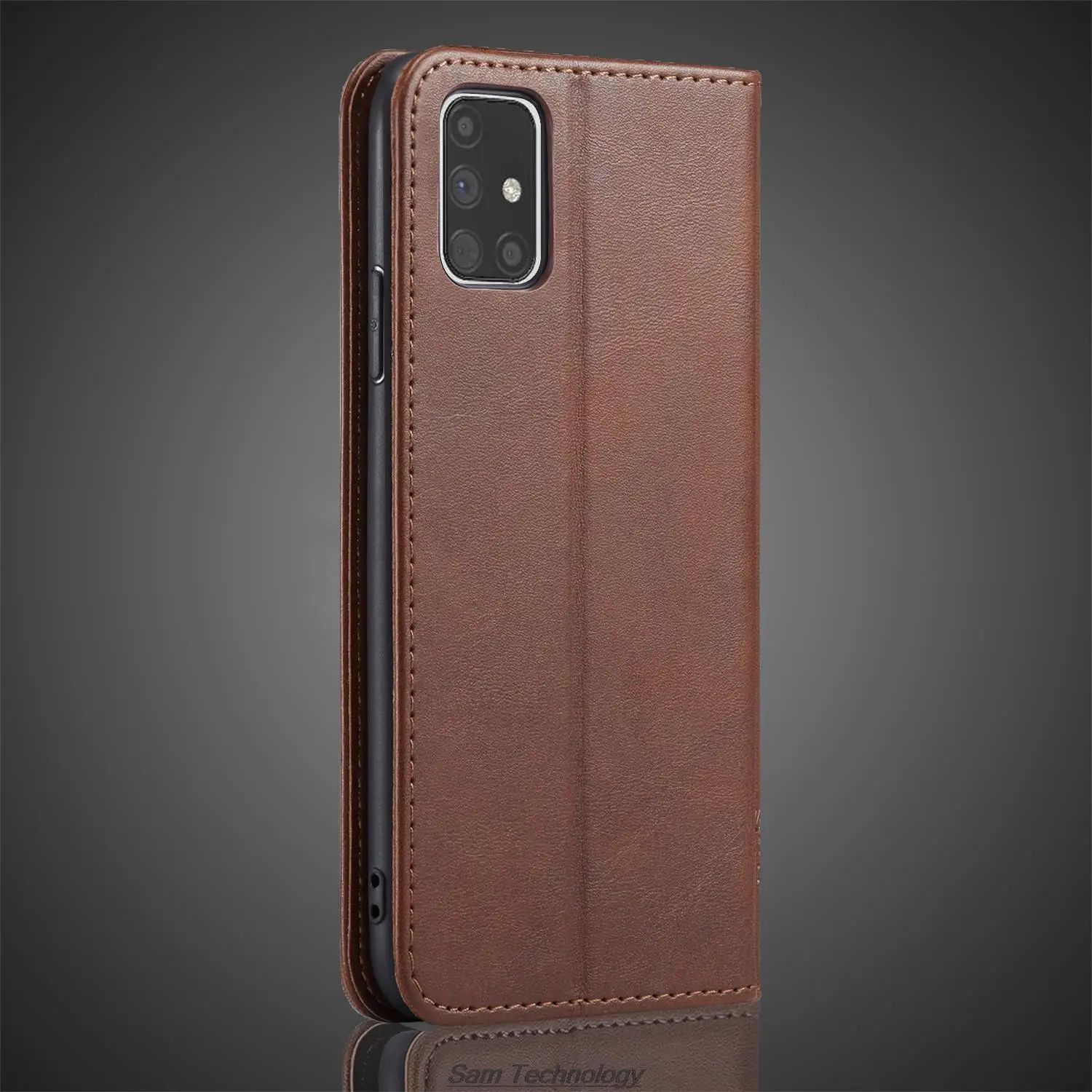 Magnetic attraction Leather Case for Samsung Galaxy M51 Holster Flip Cover Case Wallet Phone Bags Fundas Coque