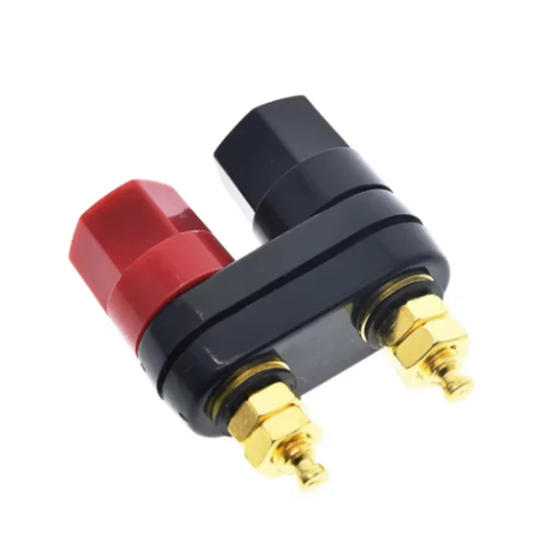 1 SZT. Wtyki bananowe Złącza Terminalowe Czerwone Czarne Złącze Terminalowe Wzmacniacza Słuchawkowego Gniazdo Bananowe Wtyk Głośnikowy