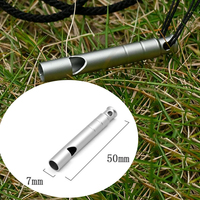 Titanium Whistle Emergency Whistle With Lanyard Safety Survival Whistle Ultralight Camping Whistle Hiking Outdoors Emergency