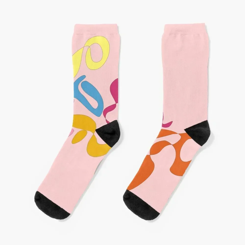 Music Doodle Lovely Day pink Socks Thermal man winter valentine gift ideas Men's halloween Male Socks Women's