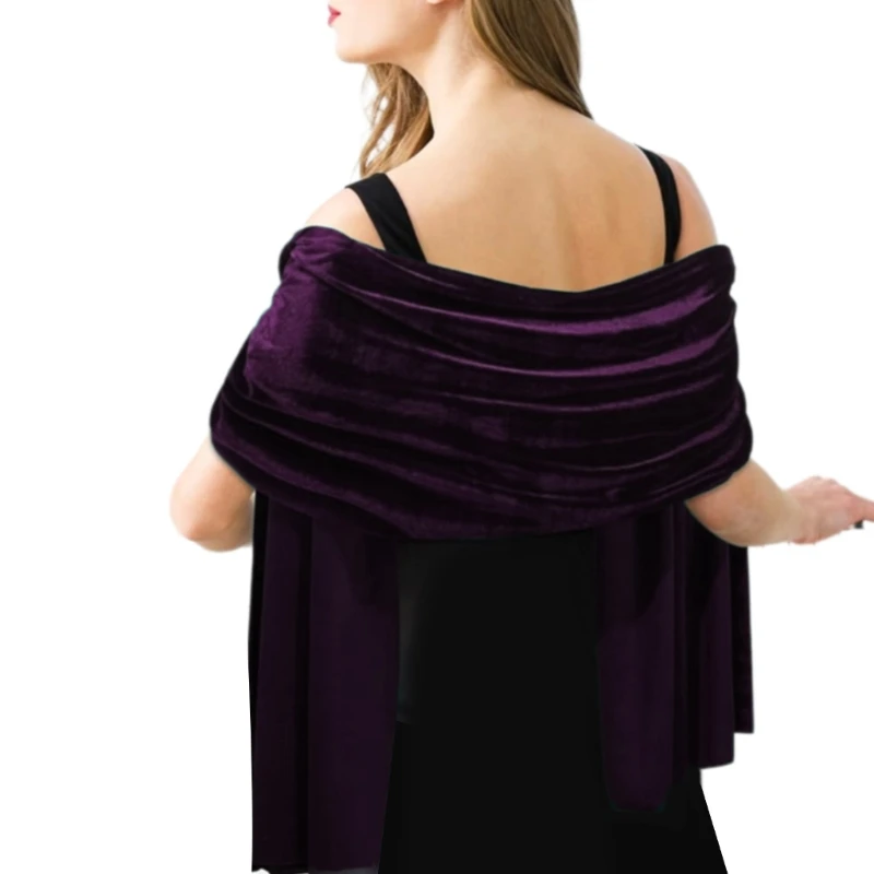 Weddings Ladies Shawl Soft Velvets Breathable for Home Office Or Outdoor Activity Evening Dress Outerwear