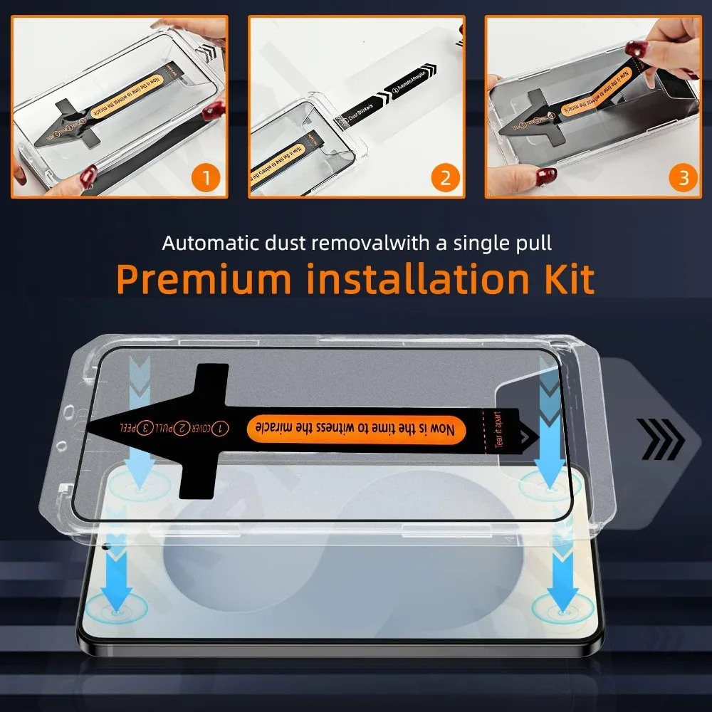 2 uds para Redmi Note 15 Pro Plus 4G 5G instalación sin polvo con un solo clic Protector de pantalla HD vidrio templado Protector