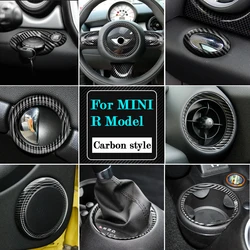 자동차 인테리어 플라스틱 장식 보호 커버 탄소 스타일 스티커, BMW MINI R55 R56 R57 R58 R59 R60 R61 자동차 개조