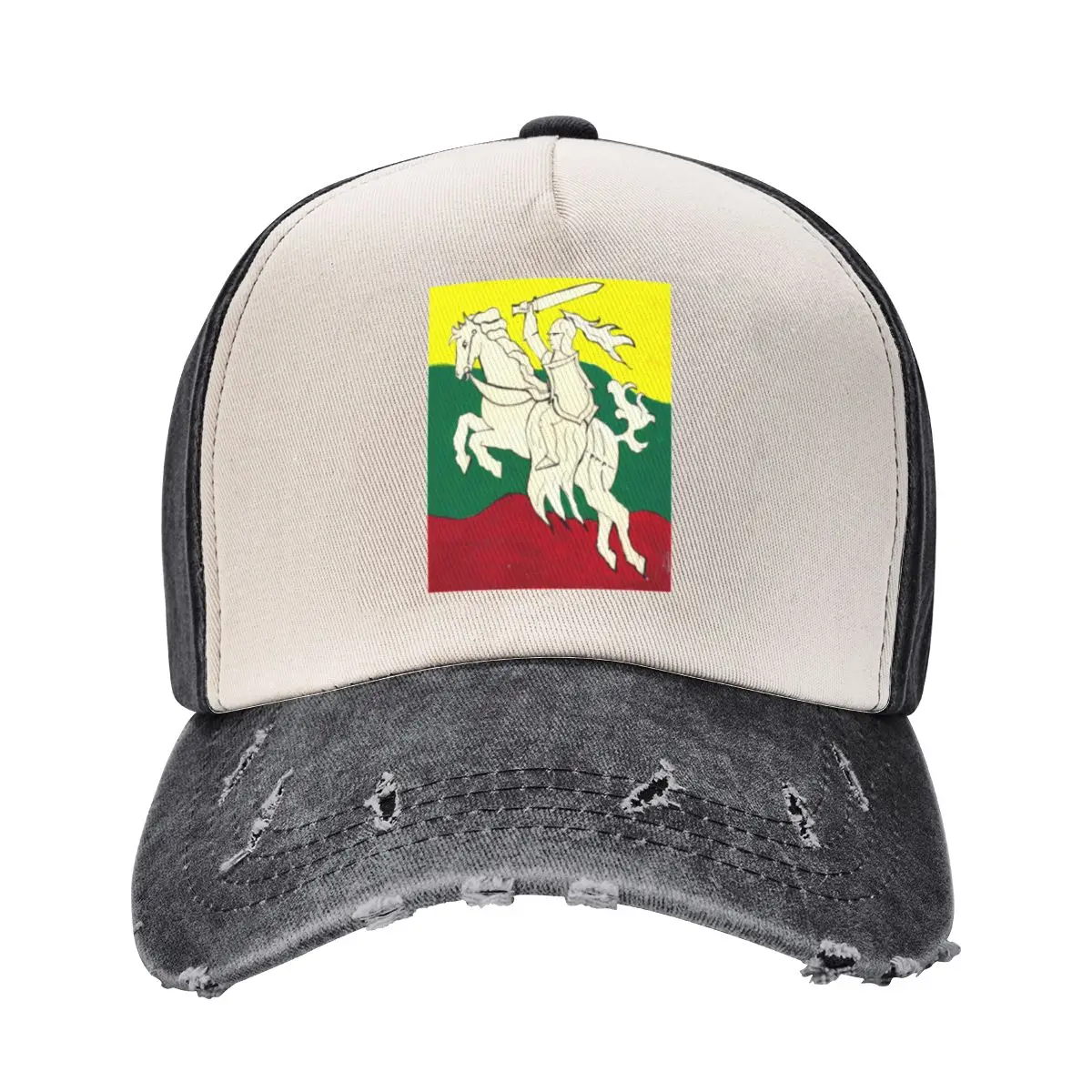 Lithuania Flag Coat of Arms Vytis by MJH Baseball Cap Golf Hat Gentleman Hat Baseball For Men Women's