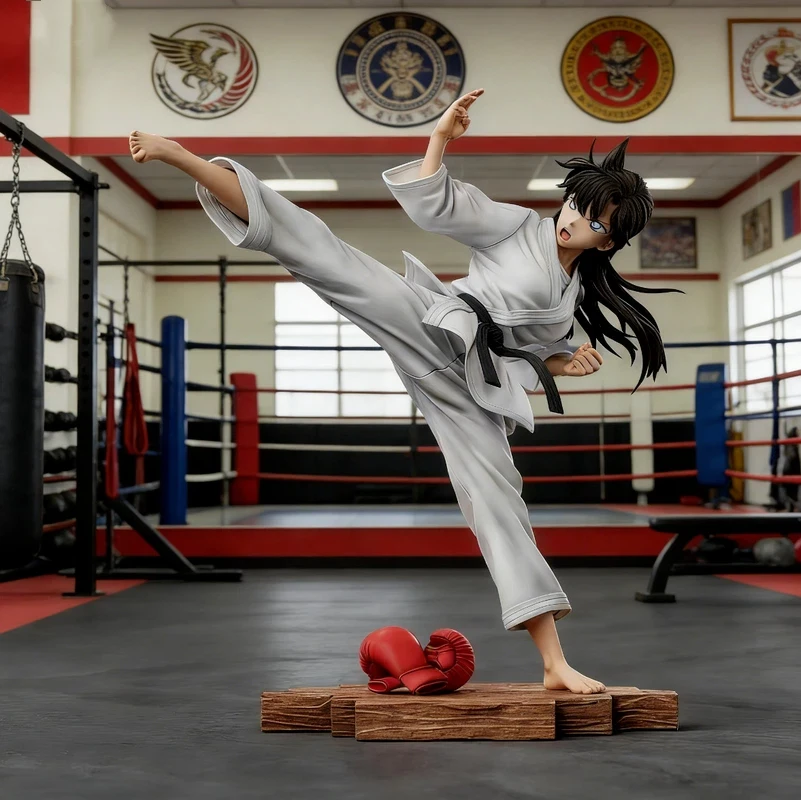 nouvelle-collection-de-figurines-d'animation-de-detectives-de-karate-en-posture-tendance-decoration-de-bureau-cadeau-d'anniversaire-surprise-du-nouvel-an