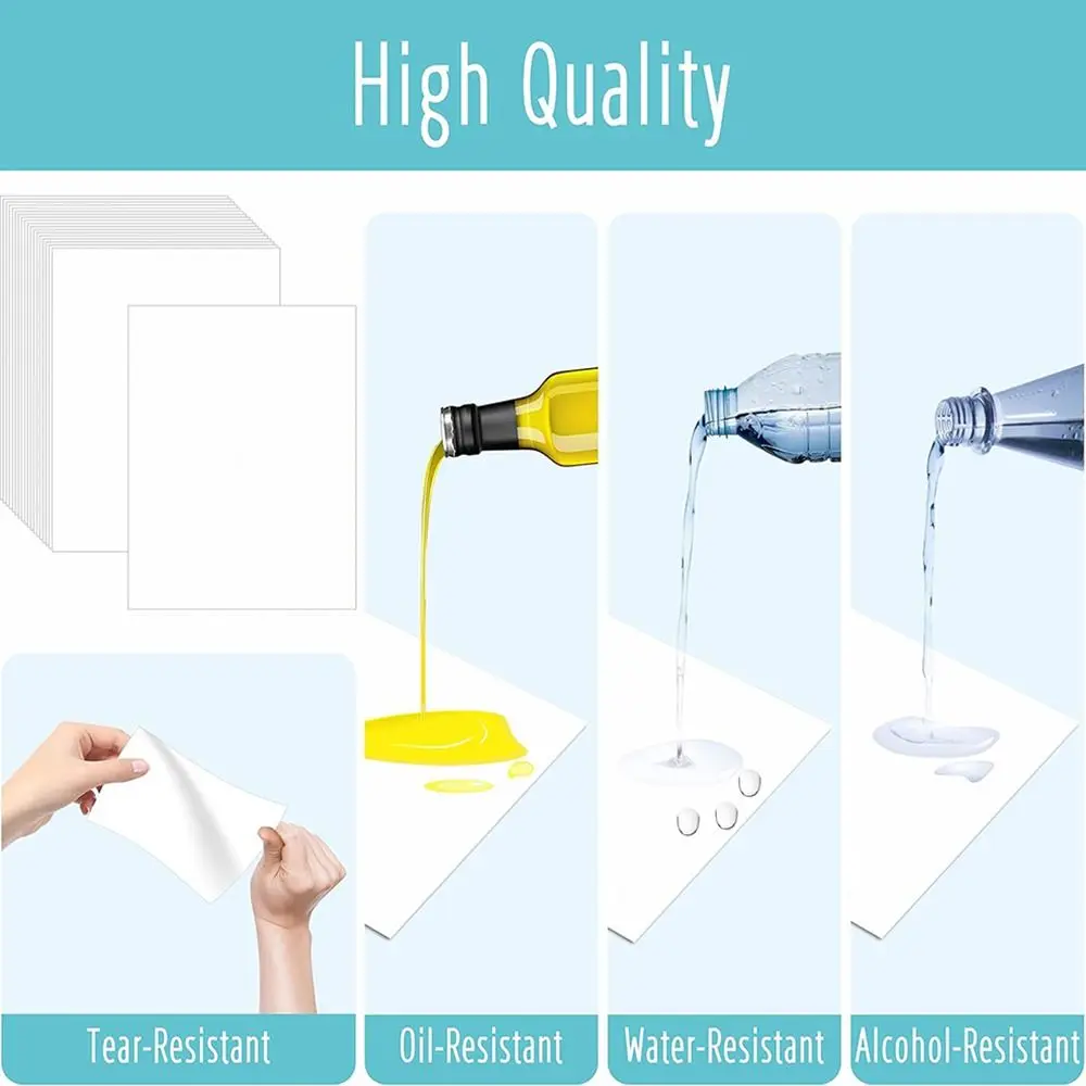 Durable Large Size Blank Labels Home Supplies DIY Removable Labels No Residue Box Stickers