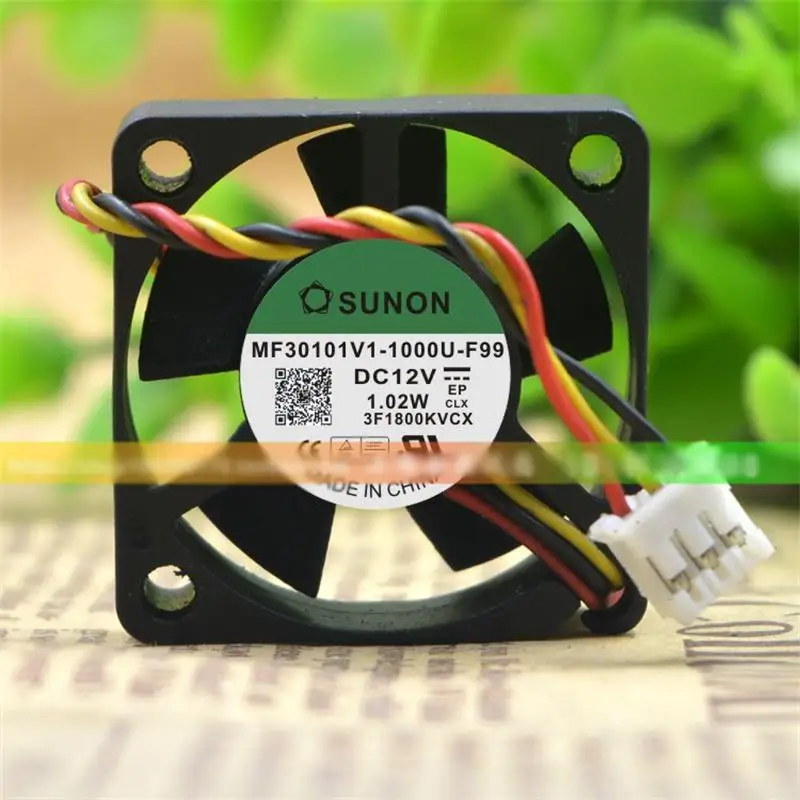 

New Cooling Fan For SUNON MF30101V1-1000U-F99 3010 12V 1.02W 3CM Cooling Fan