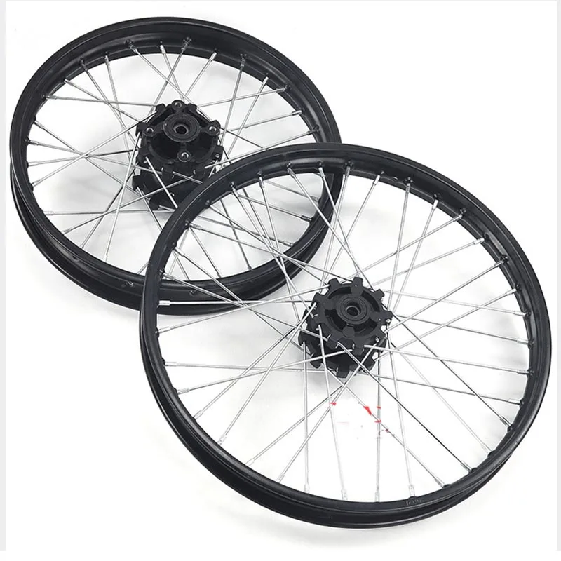 Off-road Motorcycle Parts: Steel Rims Front Hub 1.60 x 21 Inches Rear Hub 2.15 x 18 inches Wheel Hub Motorcycle Accessories