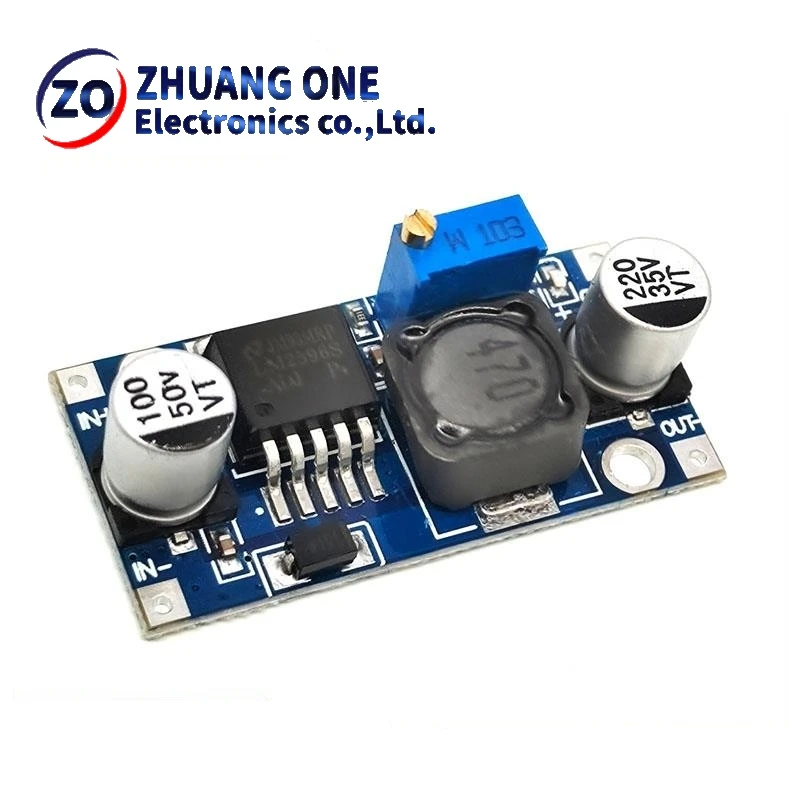 LM2596 DC-DC Step Down Converter Module 3A adjustable step down module LM2596S-ADJ voltage regulator 24V 12V 5V 3V LM2596S