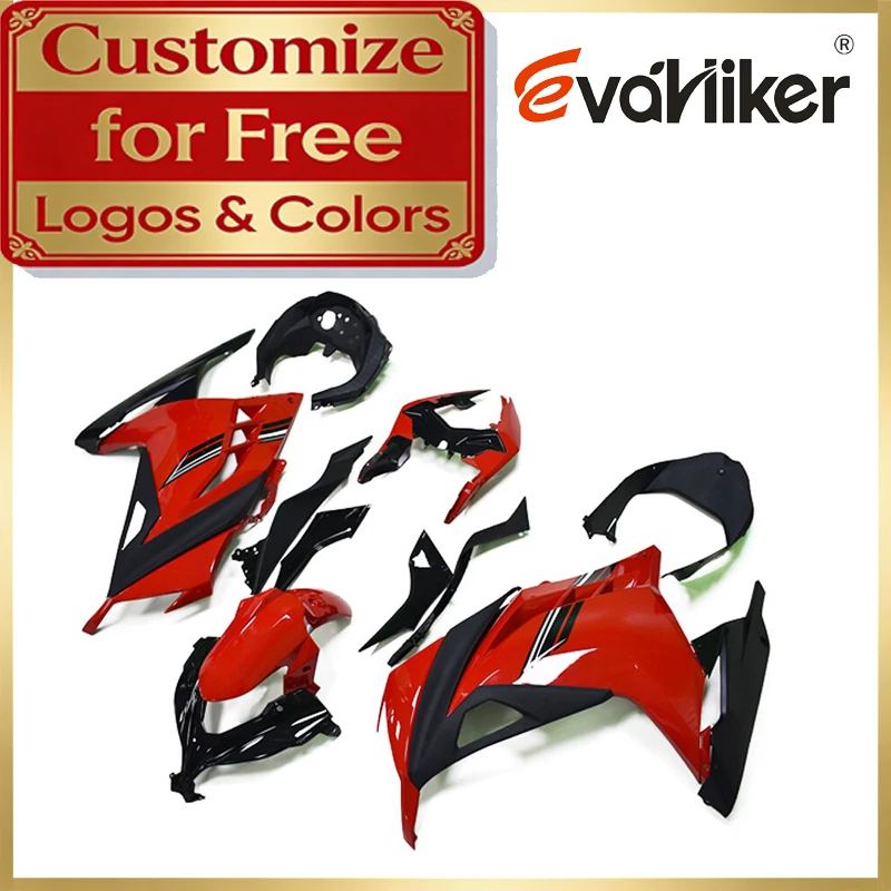 

Motorcycle Fairing Kit For Kawasaki 300 EX300R 2013 2014 2015 2016 2017 ABS Plastic Injection Mold red Custom Color and Graphic