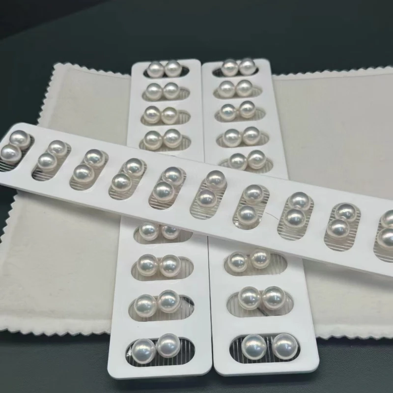 

10-14 мм натуральный цвет пресноводный жемчуг Эдисона 5А почти идеальный круглый настраиваемый кулон кольцо оптовая продажа ювелирных бусин