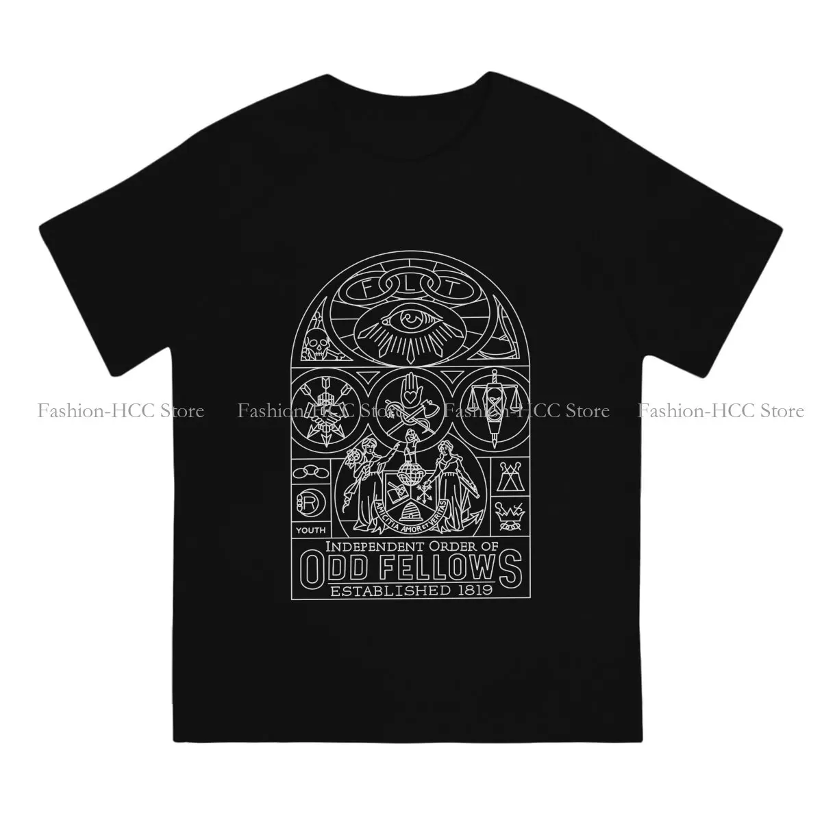 SGL Mural Monoline Hipster Polyester TShirts Odd Fellows Male Harajuku Streetwear T Shirt O Neck