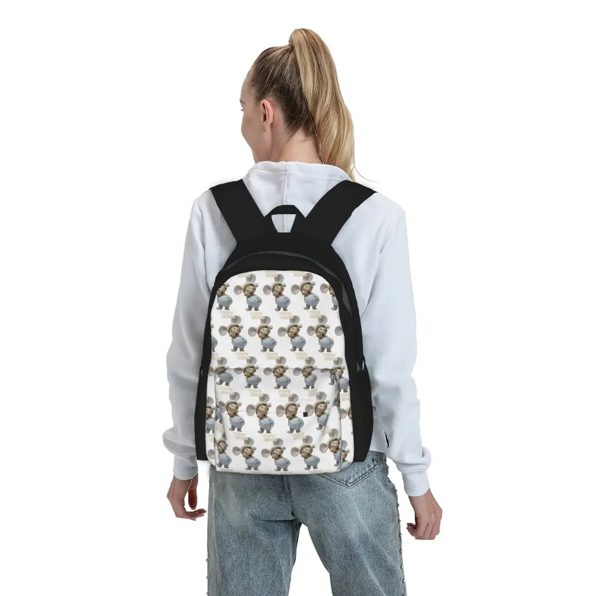

Topo Gigio Backpack Student BookBag Kids School Bag Laptop Shoulder Bags for Men Women