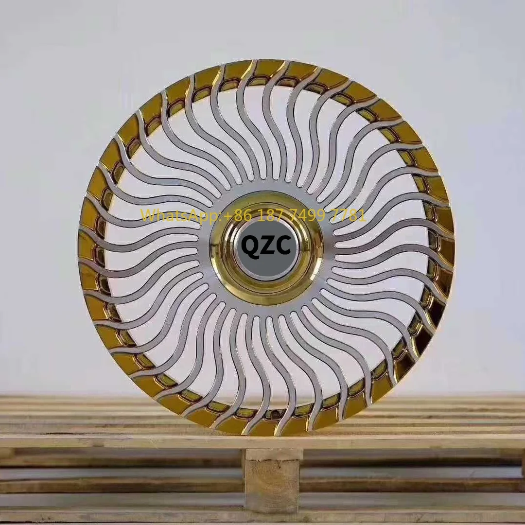 

Customized Forged Aluminum Alloy Wheels with High Strength and Smooth Design, 18-22 Inches New State Golden Car Surface