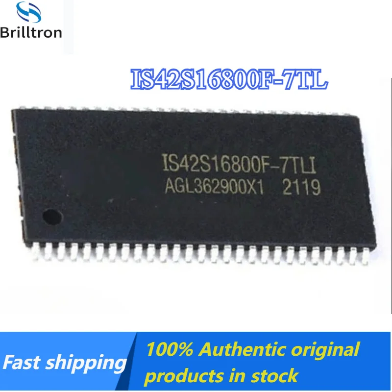 10PCS  100% New Original IS42S16800F-7TL IS42S16800F TSOP-54 SDRAM 128 Mbit 143 MHZ Chipset Original stock  fast shipping.