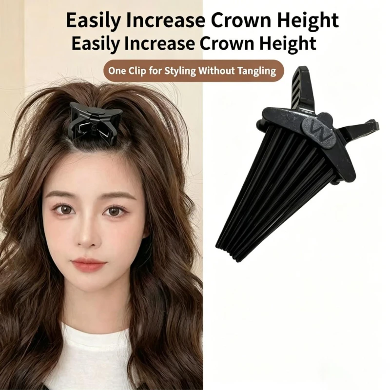 Non-heat Hair Volume Clip,18 Claws Volumizing Root Lifting Tool ,No Crease Fluffy Bang Booster DIY hair style fluffy tool
