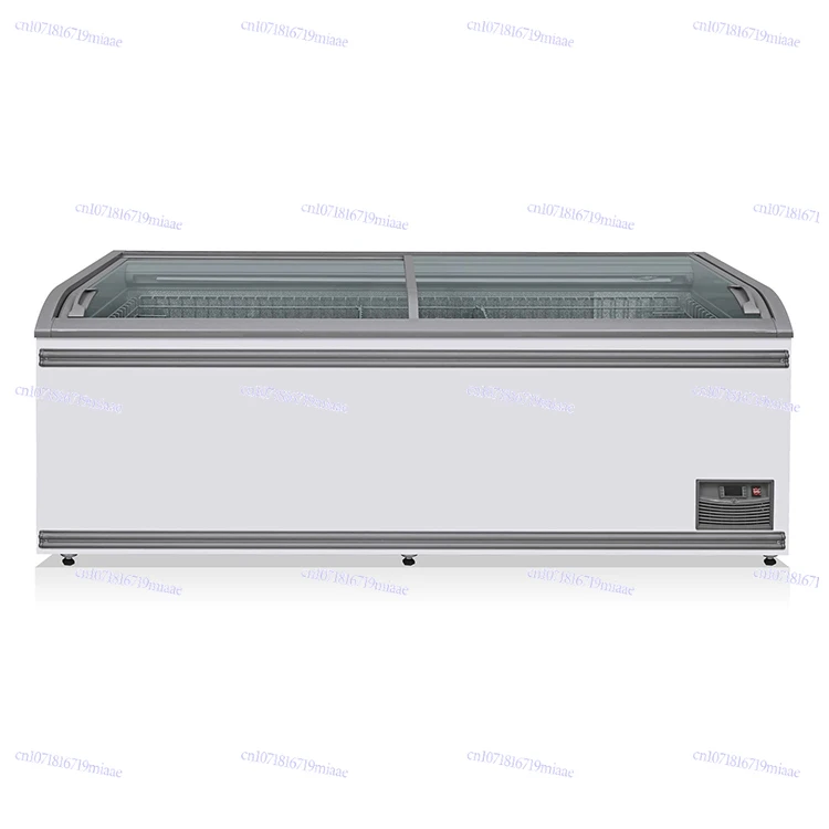 

Frozen ice cream display cabinet, meatball ice hot pot horizontal combination, refrigerator commercial