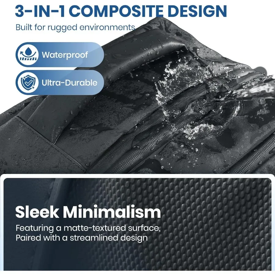 Fanwoli حقيبة ظهر للسفر مفرغة تحمل الأمتعة مع قفل TSA وسحاب مضاد للسرقة قابل للتوسيع مع مضخة ضغط Wa #5