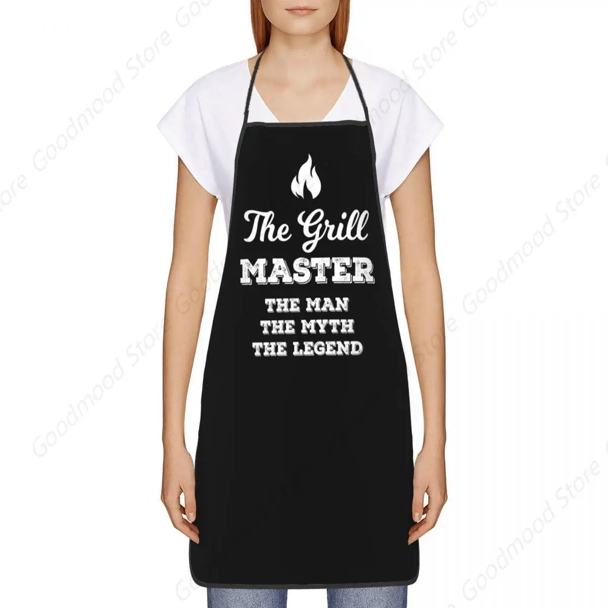 The Man Myth Legend Grill Master Apron for Women Men Unisex Bib Funny BBQ Gift Cooking Kitchen Tablier Cuisine Chef Baking