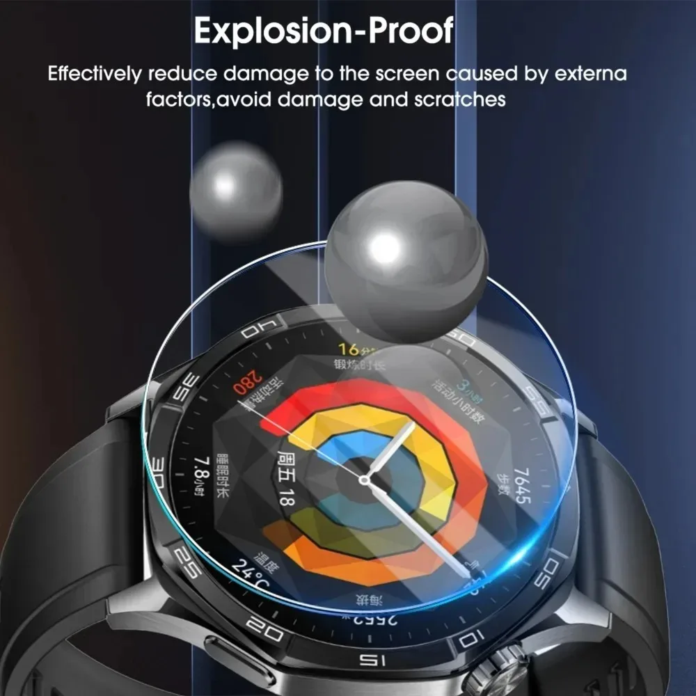Premium Screen Protector for Huawei Watch GT6 GT5 41mm 42mm 46mm GT6 Pro HD Tempered Glass with Auto-alignment Installation Kit