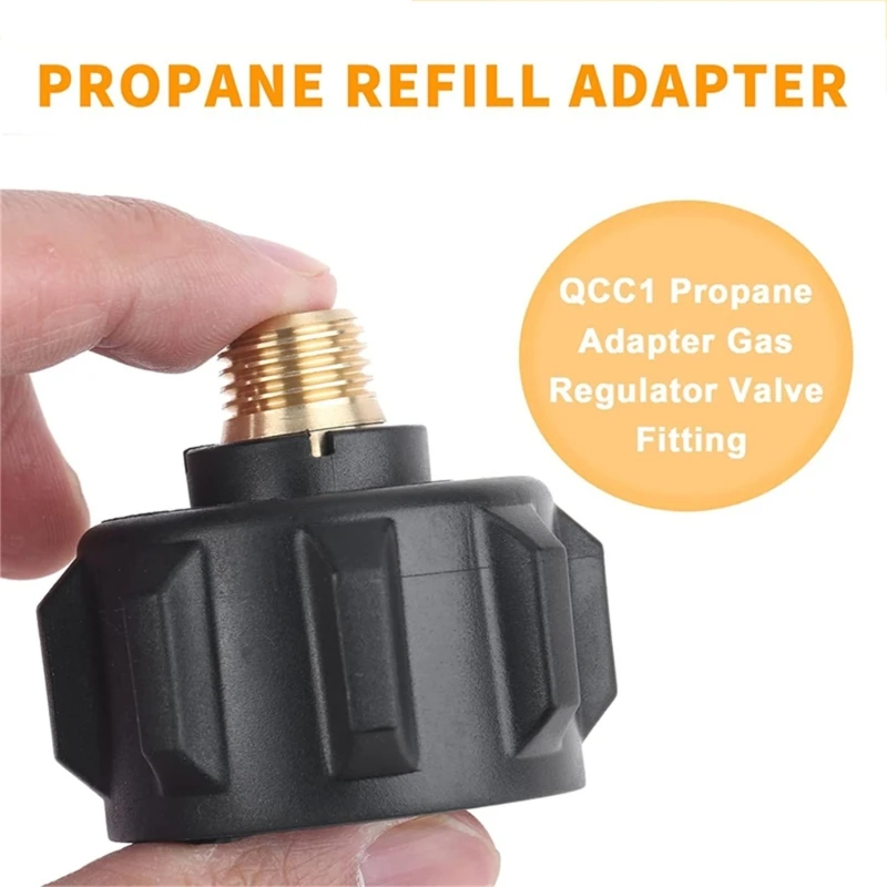 Adaptador repuesto propano QCC1, práctico accesorio para acampar, adaptador propano QCC1, suministros cocina para