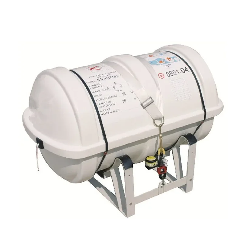 Starrer Container für 25 Personen selbst aufrichten des aufblasbares Rettungs floß