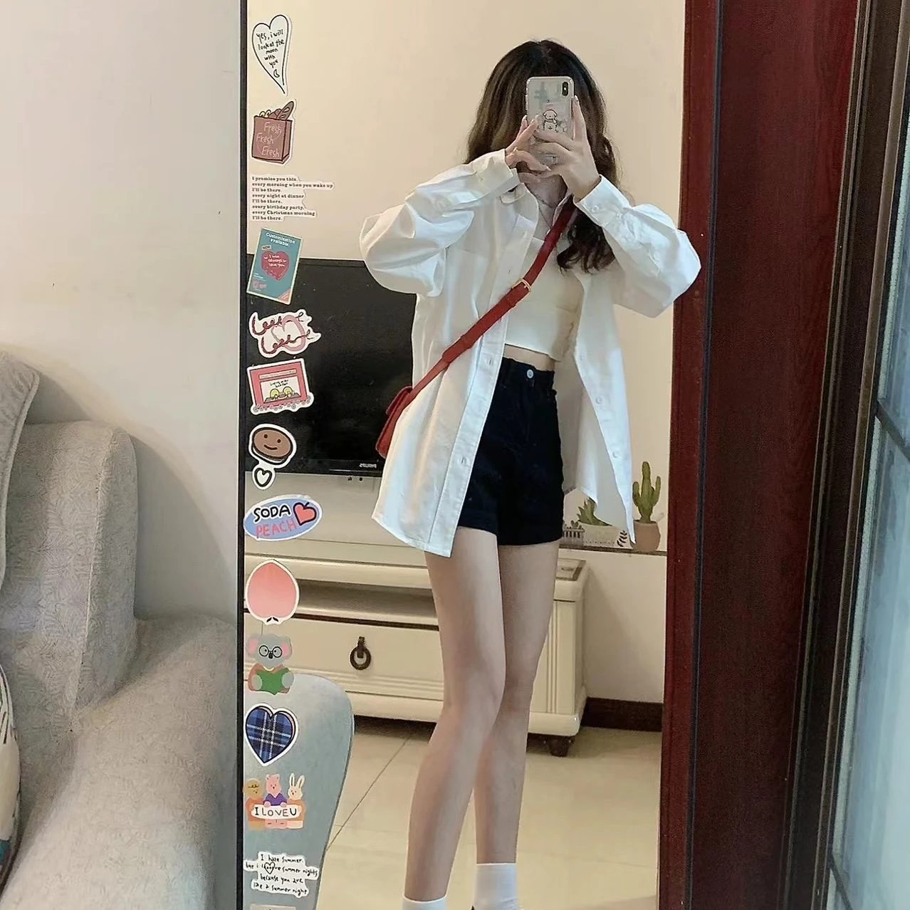 

Women's Summer New Sle Sun Protection irt Outerwear Collar Long Sve Loose Fit Pure Color Casual irt for Ladies