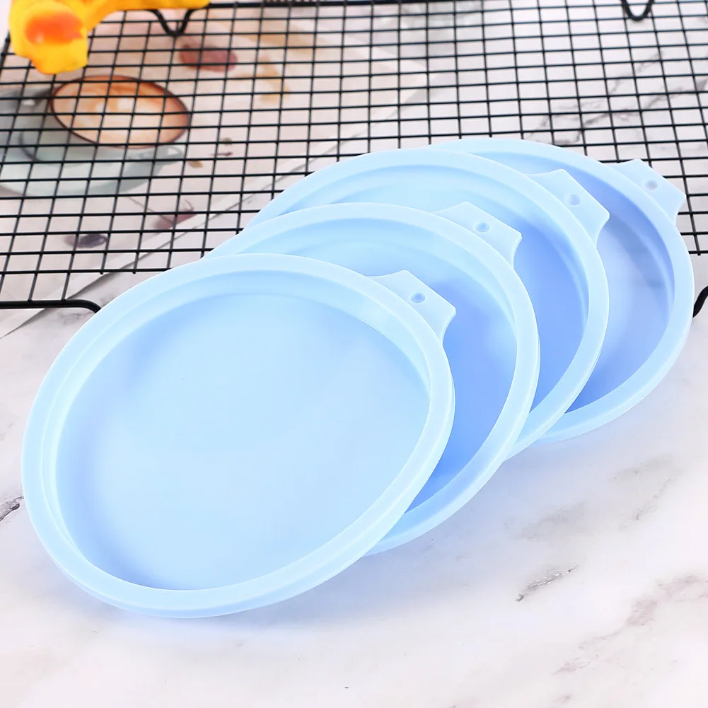 Molde redondo de silicona para pasteles, herramienta para hornear Mousse, formas de cocina, 6/8 pulgadas