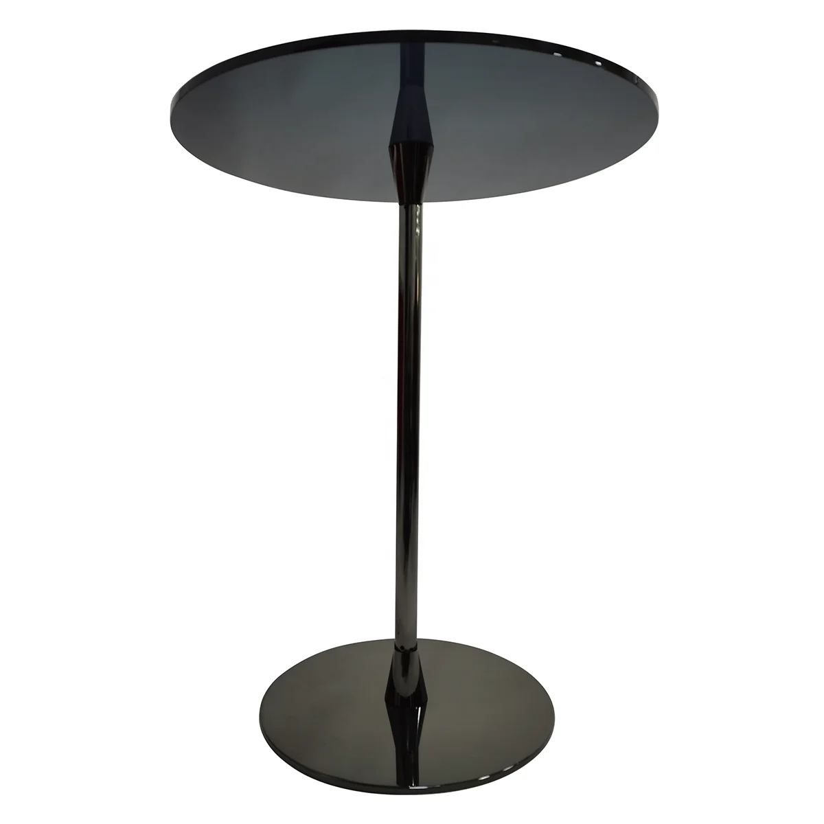 Exclusive Custom Premium Acrylic Black Table Black Straight Bar Side Table Acrylic Round Table For Office Classroom