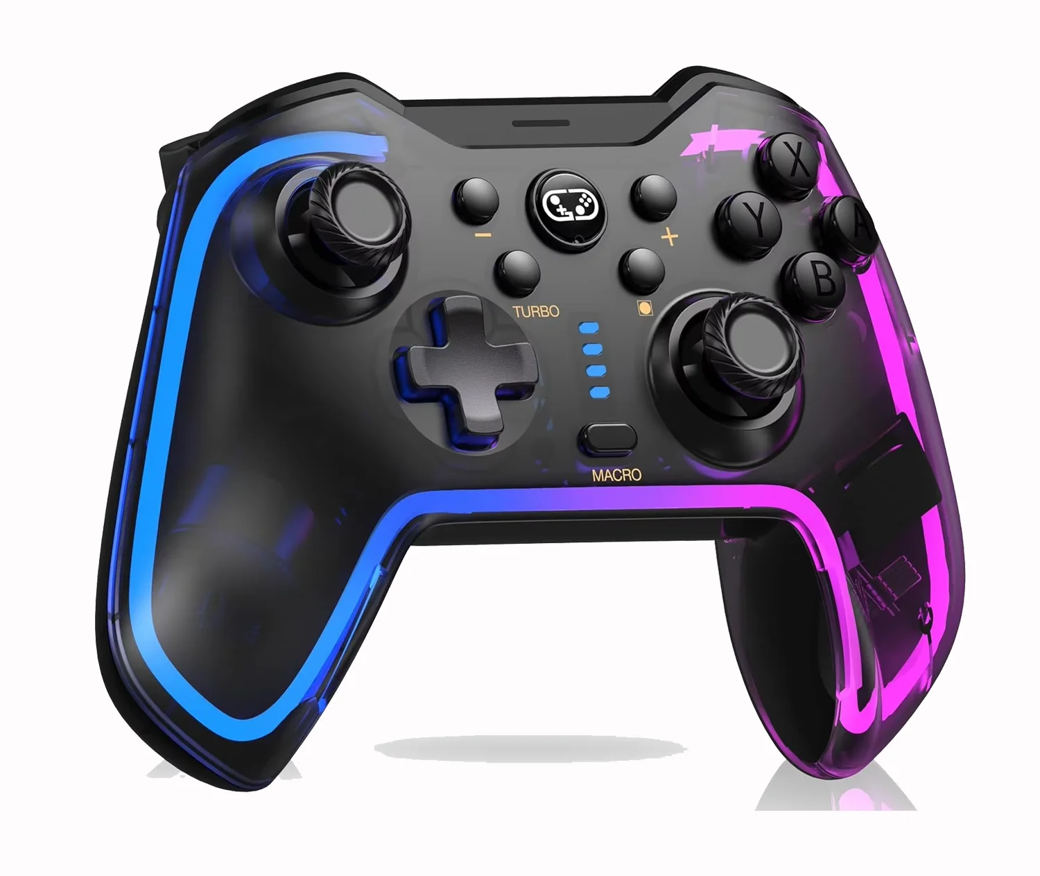 

Wireless Controller for Switch& Windows/iOS/Android With RGB Breathing LED Supports App with Programmable,Turbo,Wake-up Function
