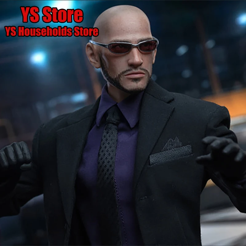 

TOYS BATTALION TB030 1/6 Dusk Bald Head Man Action Figrue Collection Suit Cloth Decor 12inch Sunglasses Soldier Model Doll