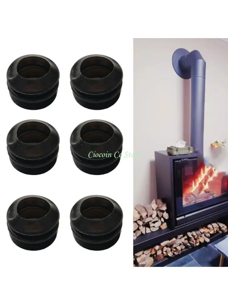 

X90F Pack of 10 Sturdy Rubber Seal Gasket Pad for Stove Knob Heat Resistant and Stable Designs for Home Kitchens Use