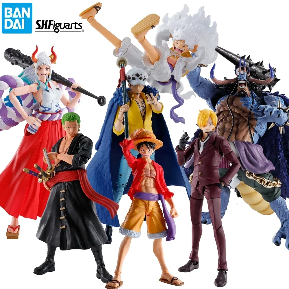 

Bandai S.H.Figuarts shf Monkey D. Luffy Gear 5 Zoro Sanji Yamato Trafalgar Law Action Figure Collectible Toy Gift