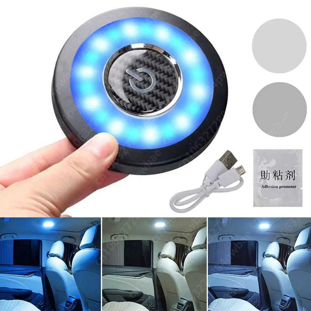 

Universal Auto Rechargeable Wireless Interior Reading Lamp LED Touch Type Car Interior Night Light USB Ceiling Lamp Accessories