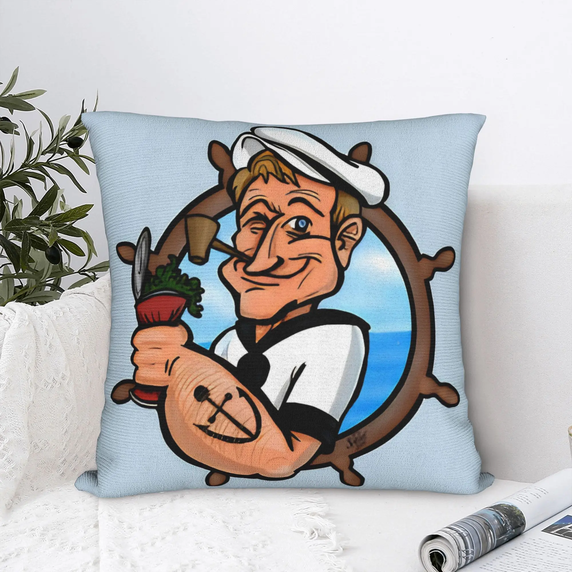 Pillow Cover Bluto and Olive Oyl  Fashion Pillow Case For Living Room Sofa Pillowcases