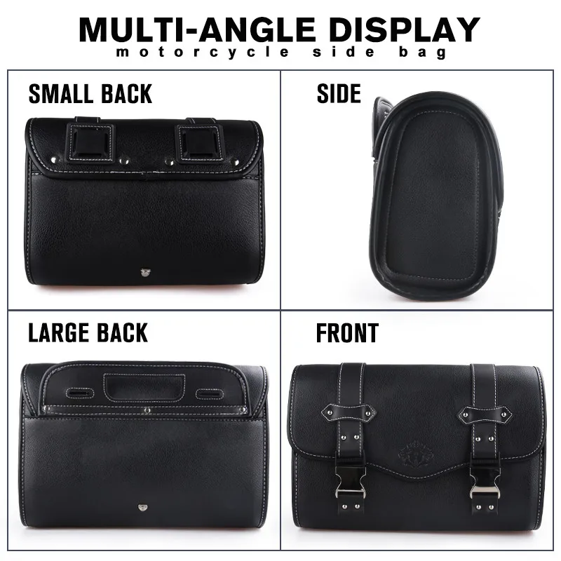 حقيبة Saddlebag PU عتيقة لنماذج الدراجات النارية ، أداة ، حقيبة جانبية ، ADNOH ، متمرد ، من من من من من الخارج ، كيس ، من من الخارج ، W400 ، W650 ، XL883L ، SR400 #5